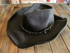 Silver Canyon Shapeable Men Outback Cowboy Western Wool Hat, Large - Grey