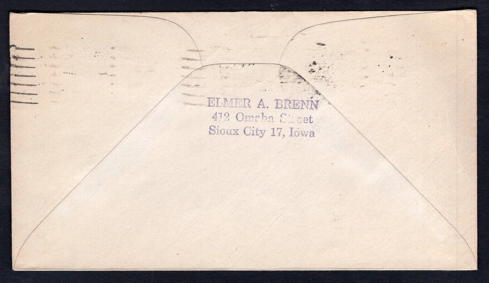 EE. UU. 1945 Ernie Pyle Periodista Cubierta Conmemorativa, Asesinado en Acción. Sioux City Foto 2 de 2