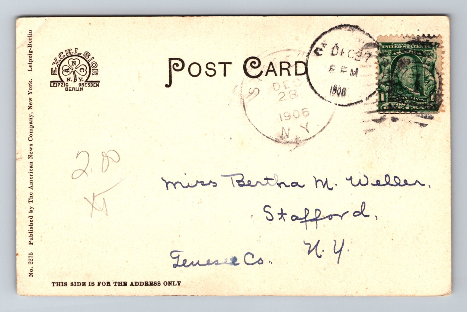 First Presbyterian Church Oneida New York Postcard c1906 eBay