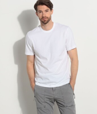 James Perse Men's brushed cotton white Crewneck S/S T-Shirt sz 3 #MBCJ3341 NEW