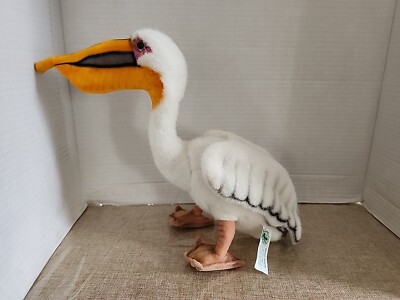 Vintage Hansa Thomas Boland & CO. Stuffed Plush Pelican 10'' Animal 2000 #1