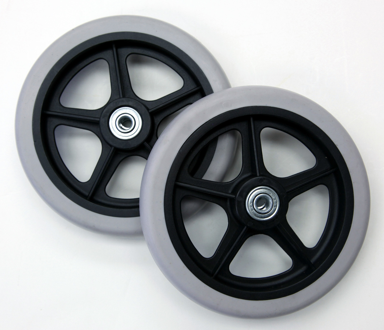 Rollator Walker Replacement Parts 6" Wheel With Bearings C46 2 pcs NEW