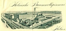 1856 Kolońska przędzalnia bawełny i tkactwo Kolonia Akcja założycielska Heuser Leiden nrw