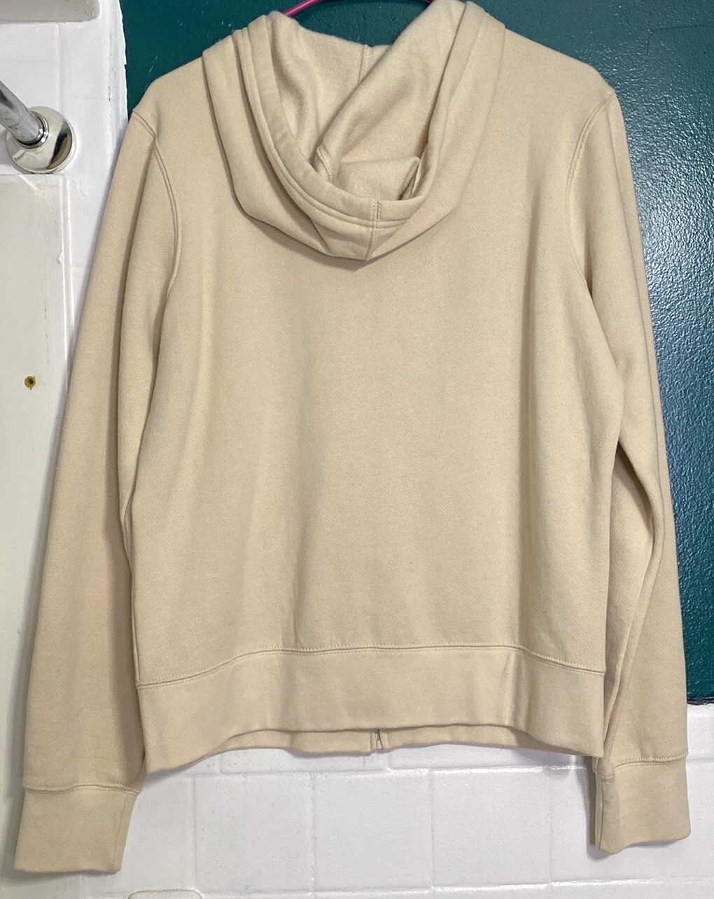 OFF WHITE Felpa donna Disney Parks zip con cappuccio Minnie Mo taglia large usata in ottime condizioni!