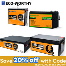 280ah 150ah 100ah 50ah 12v 24v 48v Lithium Battery Deep Cycle Lifepo4 Off Grid