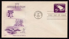 USA, SCOTT # U550, FLEETWOOD FDC COVER 1965 EAGLE, EMBOSSED ENVELOPE