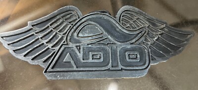 Vintage ADIO Skateboard Winged Belt Buckle Metal Grunge Punk 90s