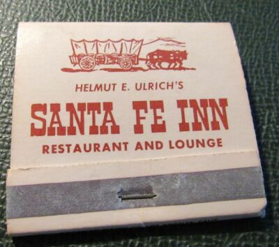 Matchbook - Santa Fe Inn Helmut Elrich El Monte CA FULL 30 Strike