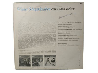 Rare Vintage Vinyl- Die Wiener Sängerknaben Ernst Und Heiter