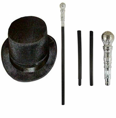 Vampire Black Adult Top Hat Black Band 