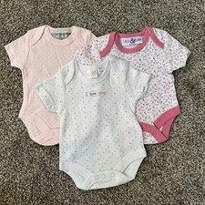 NEW 3 PACK Newborn Baby Girls Bodysuit Lot, Infant Clothes Gift Set L