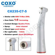 COXO Dental 1:5 Winkelstück Wasser mit Licht Rot kompatible C7-5 NSK Ti-Max Z95L