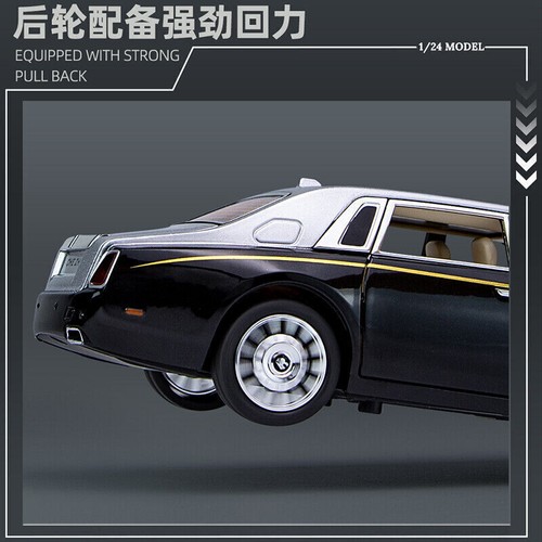 1:24 Rolls-Royce Phantom Diecast Model Car Scale Toy Car Kid's Toy Collection - Picture 8 of 16