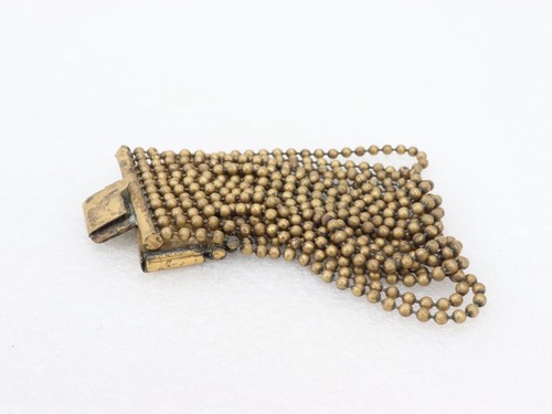 Vintage Unsigned Miriam Haskell Antique Tone Brass Chain Bracelet Victorian Deco - Picture 14 of 16