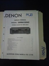Denon DRM-550 service manual original repair book