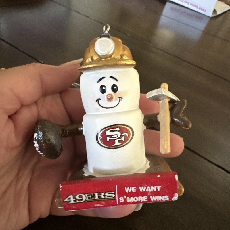 San Francisco 49ers Smores Christmas Tree Ornament - We Want Smore Wins NWT