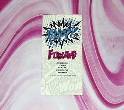 F. T. Island Puppy Japanese Single CD + DVD with Group Photocard