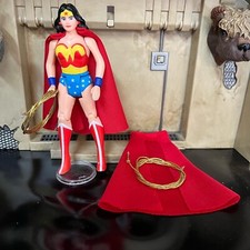 Kenner 1984 Super Powers Wonder Woman Custom Red Cape W/ Golden Lasso