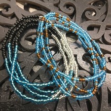 2 PC Handcrafted Waist Beads Jewelry African Bohemia Bracelets Anklet New 4233