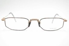 Vintage Chai S02 F22 49 22 155 Matte Gold Red Square Glasses Frame NOS