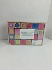 NEW Chipboard Letters Alphabet Blocks Colorbok Squares Craft Supply