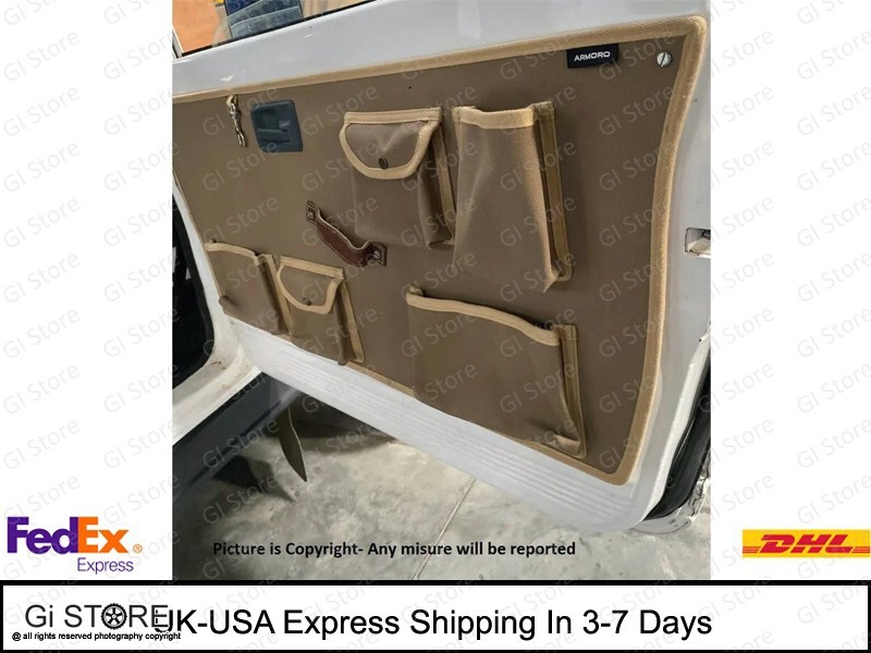 Door Panel and Tailagte Organizer fits Suzuki Samurai-Canvas Sandy