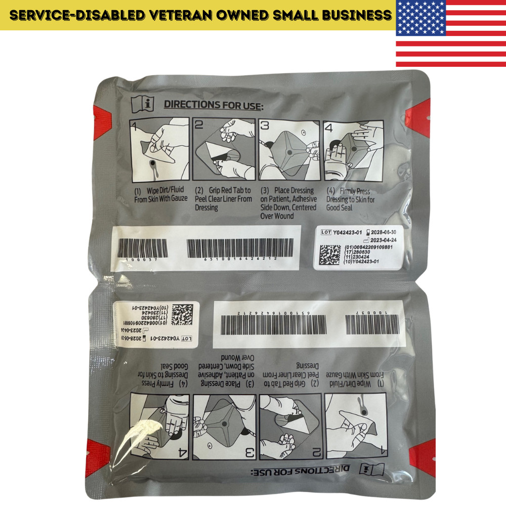 Twin Pack – HyFin® Vent Compact Chest Seal (2 Seals Total) | for Pneumothorax