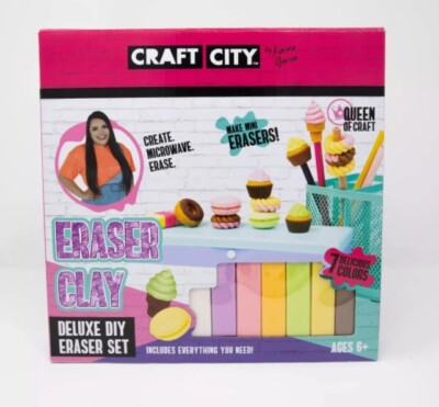 Craft City Eraser Clay Deluxe DIY Eraser Set- NEW
