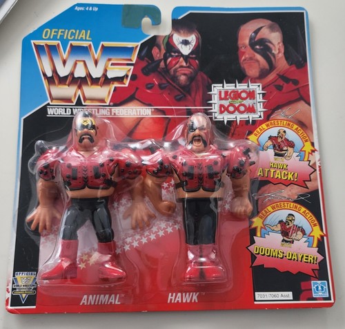 HASBRO WWF MOC TAG TEAM SET OF 