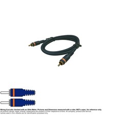 Cable Coax Coaxial RCA 1:1 Audio Digital OFC Performance 3FT C2G 29114