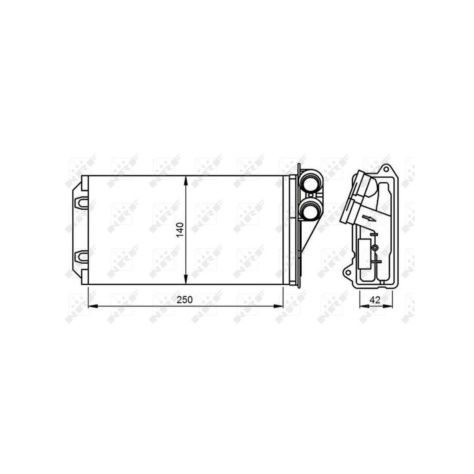 NRF 54305 Heat Exchanger, interior heating for CITROËN,PEUGEOT - Image 31