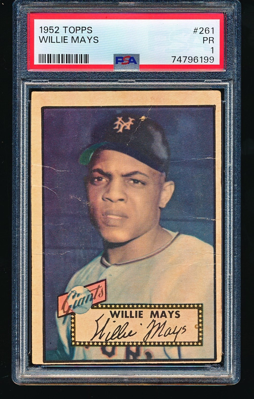 Deal for 1952 Topps WILLIE MAYS #261 PSA 1