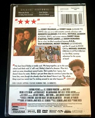 Dream A Little Dream (DVD 1989) Corey Feldman, Corey Haim, Meredith  Salenger NEW 12236146650| eBay