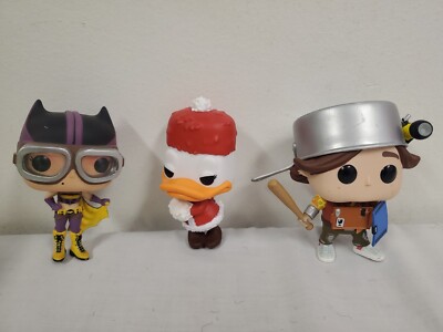 Funko Pop (3) Figures  Holiday Daisy Duck Disney- Troll Hunter Toby Bat Girl