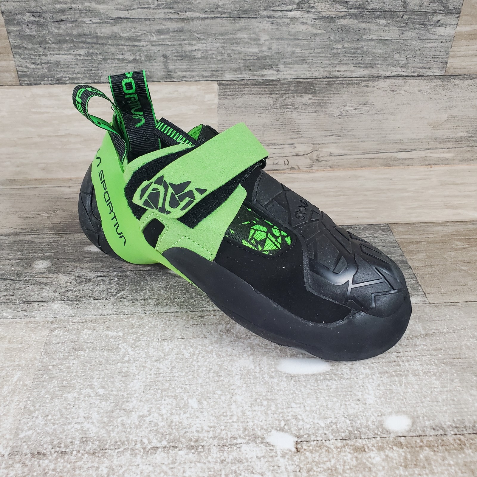 Zapato de Escalada La Sportiva Skwama Vegano Mujer Talla 6 Verde Negro Flash Punta Redonda