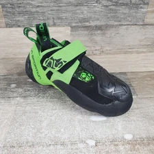 La Sportiva Skwama Vegan Womens Climbing Shoe Sz 6 Green Black Flash Round Toe