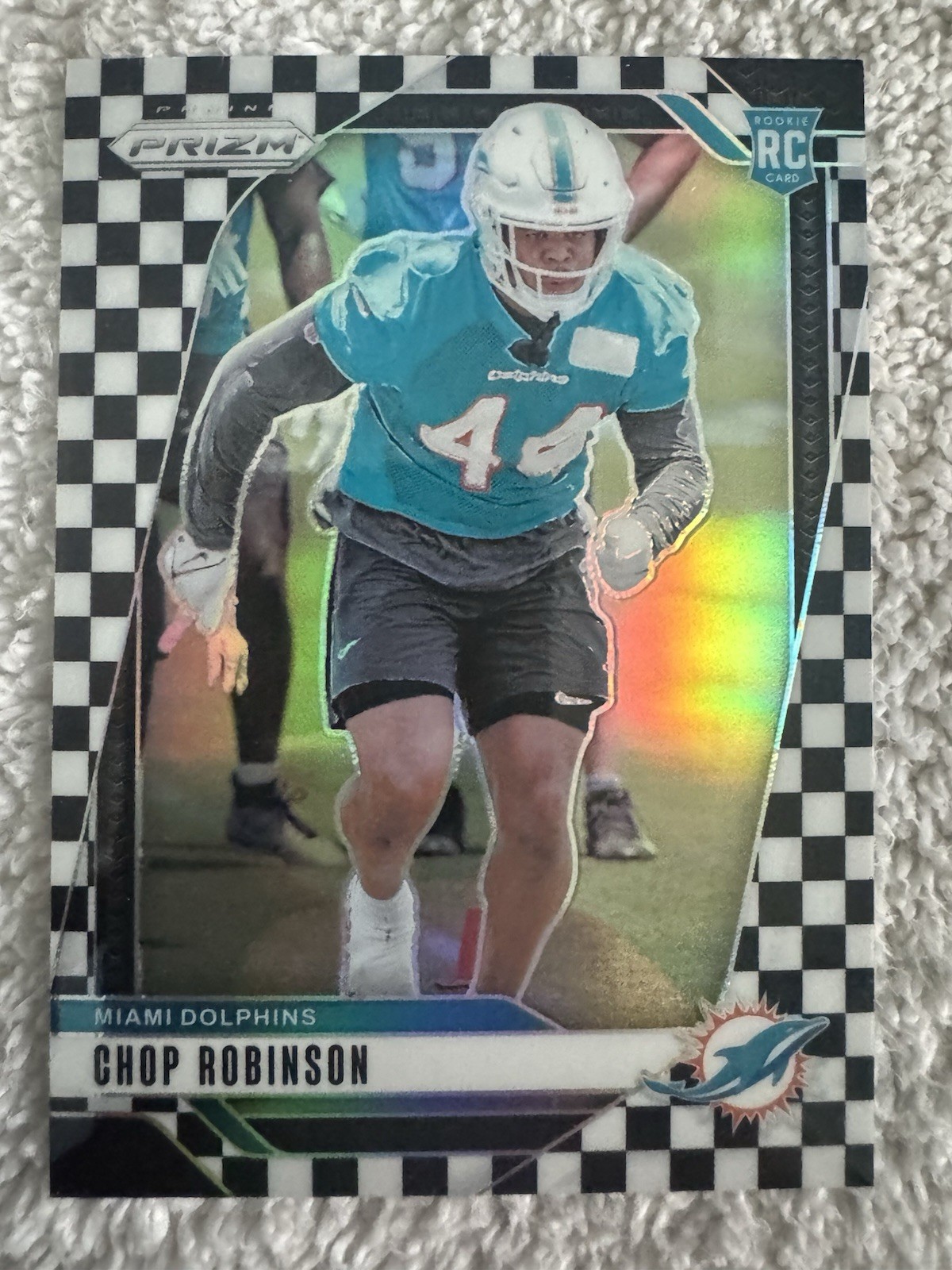 2024 Panini Prizm - Rookies Chop Robinson #319 Black and White Checkerboard (RC)