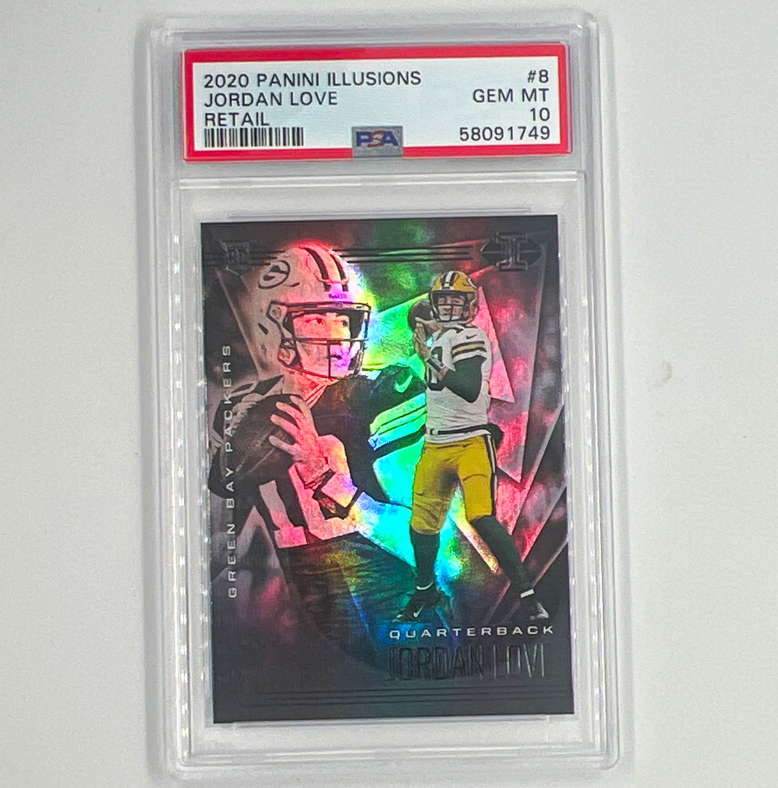 Jordan Love Panini Illusions #8 Retail