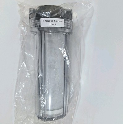Matrikx 5 micron Carbon Block inline Water Filter w Housing 1/4'' - FREE SHIPPING