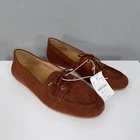 J Crew Shoes Women 8M Brown Classic Faux Suede Boat Shoes Preppy Yacht NWT
