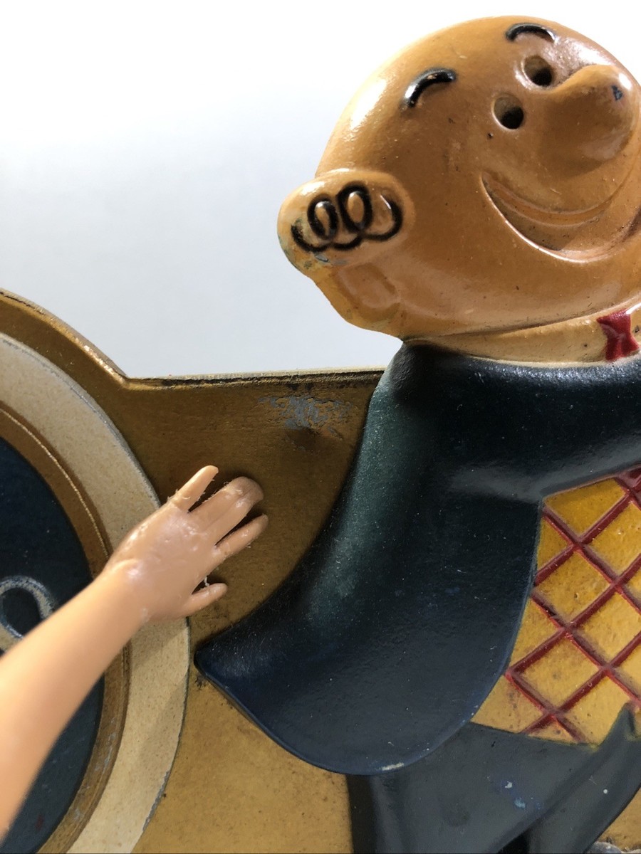 Vintage Piels Beer & Harry Cast Metal Caddy Straw Swizzle Stick