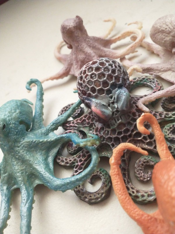 Octopus Sea Life Figures  - 5 Safari Ltd NEW - four 5" and one 8" figures + xtra