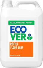Ecover Floor Soap Refill, Multi-Surface Floor Soap For A Bright Finish, Orange 