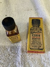 1939 RELAXATION Corn And Callus  Original Bottle In Box, Allen Chemical