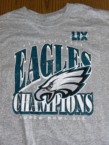 PHILADELPHIA EAGLES NFL TEAM APPAREL MEN'S SUPERBOWL LIX CHAMPIONS SHIRT XL NWOT - Picture 2 of 3