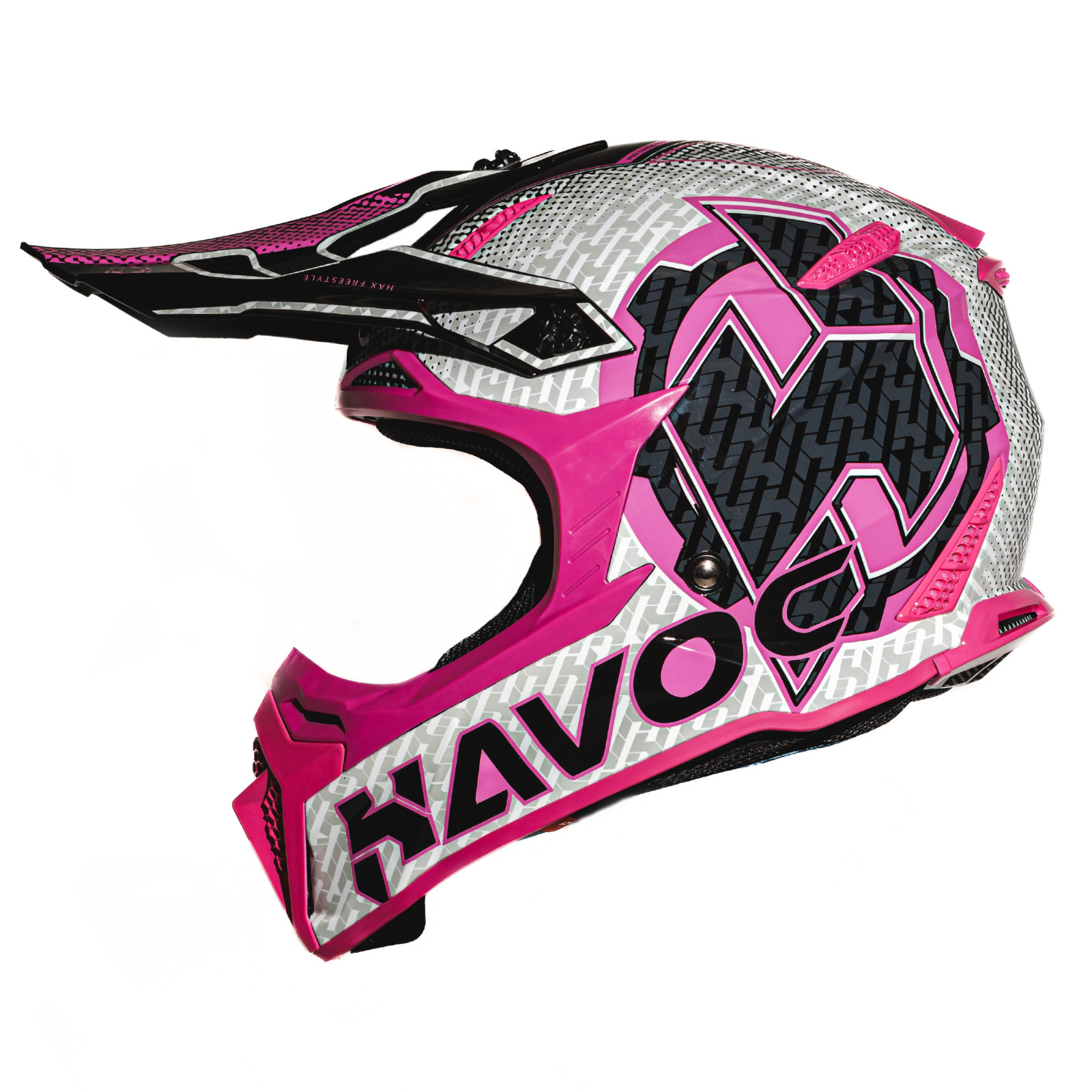 HAX Havoc Fullface Off-Road Helmet for Adult ATV Dirt Bike S
