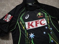 Authentic National Team Australia Cricket Federation World Cup Shirt Jersey SZ L