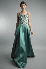 Embroidered Illusion Ballgown