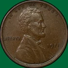 1911 Lincoln Wheat Cent Almost Uncirculated AU Coin #43274