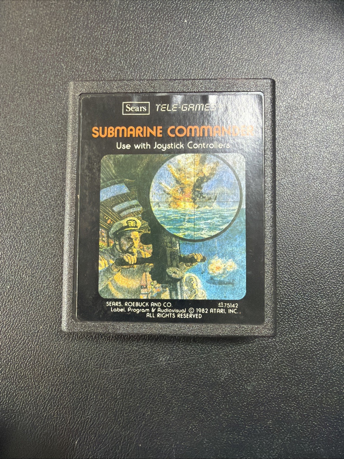 Submarine Commander Atari 2600 Sears Tele-Games Authentic Vintage 1982 - Nice!